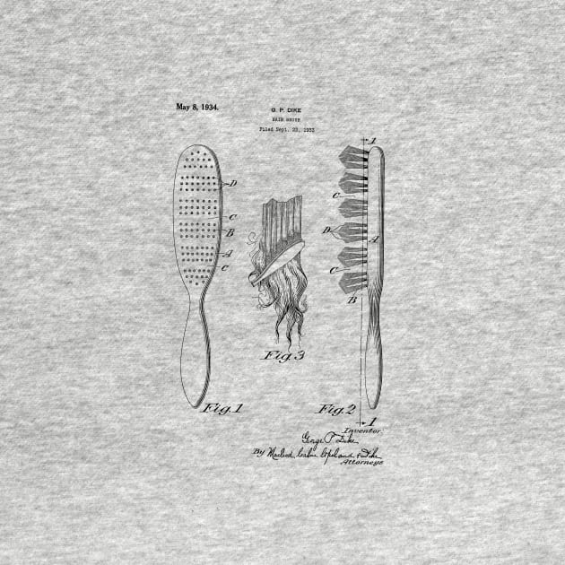 Comb Brush Design patent drawing by skstring